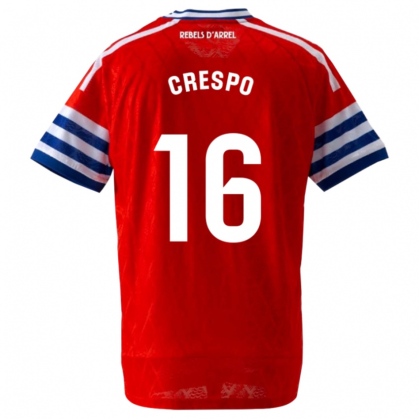 נשים Hugo Crespo #16 כחול מלכותי אדום הרחק ג'רזי 2026/27 חולצה קצרה