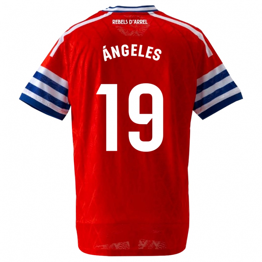 נשים Ángeles Del Álamo Sánchez #19 כחול מלכותי אדום הרחק ג'רזי 2026/27 חולצה קצרה
