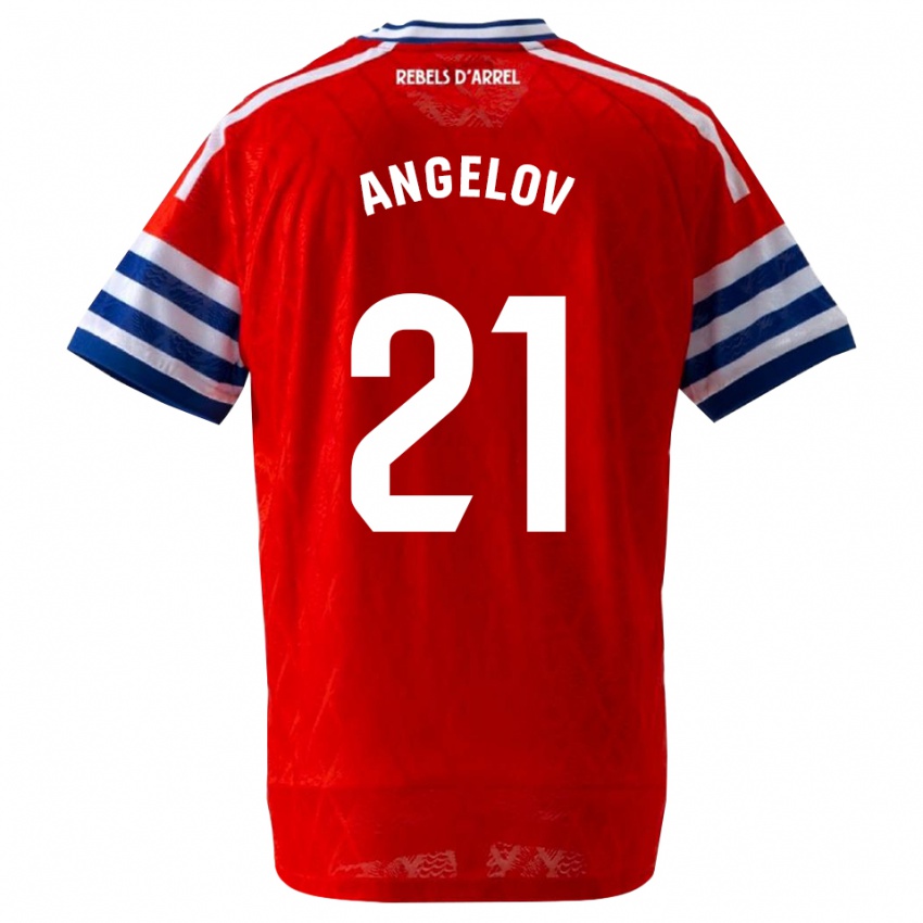 נשים Georgi Angelov #21 כחול מלכותי אדום הרחק ג'רזי 2026/27 חולצה קצרה