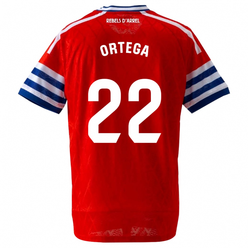 נשים Ricard Ortega #22 כחול מלכותי אדום הרחק ג'רזי 2026/27 חולצה קצרה
