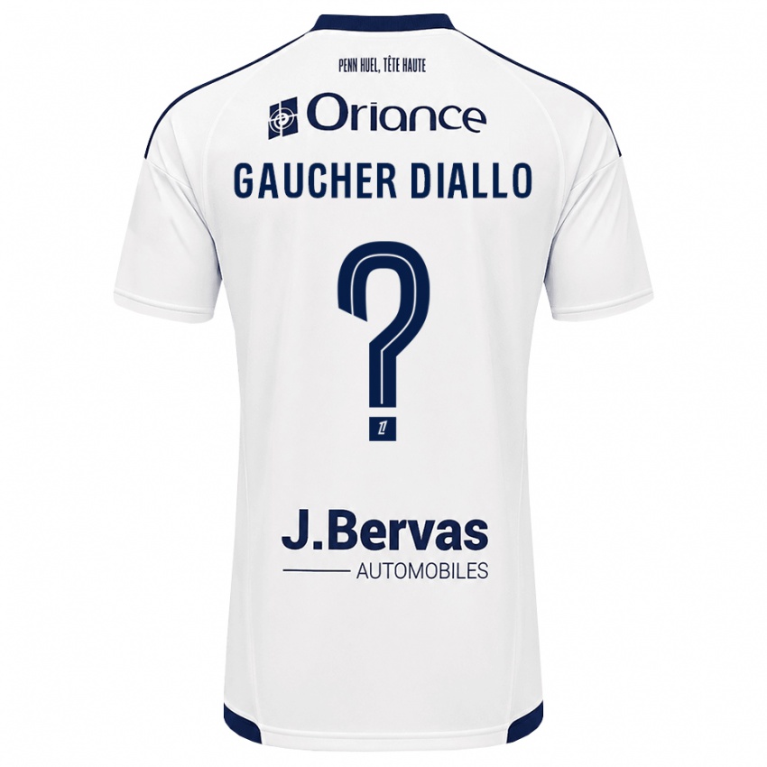 נשים Coumba Gaucher Diallo #0 כחול צי לבן הרחק ג'רזי 2026/27 חולצה קצרה