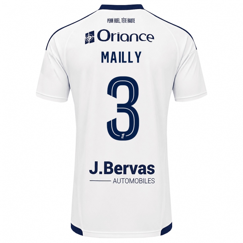 נשים Evan Mailly #3 כחול צי לבן הרחק ג'רזי 2026/27 חולצה קצרה