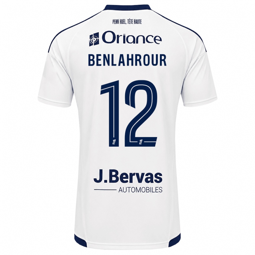 נשים Ilyes Benlahrour #12 כחול צי לבן הרחק ג'רזי 2026/27 חולצה קצרה