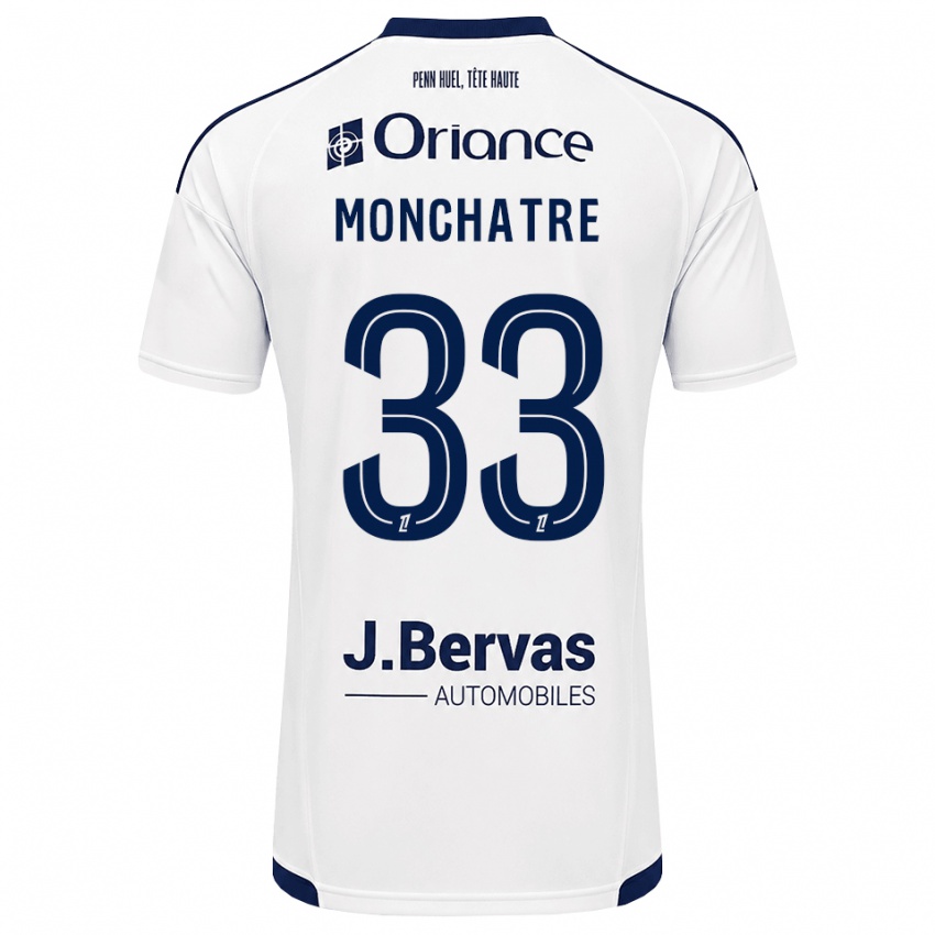 נשים Enzo Monchatre #33 כחול צי לבן הרחק ג'רזי 2026/27 חולצה קצרה