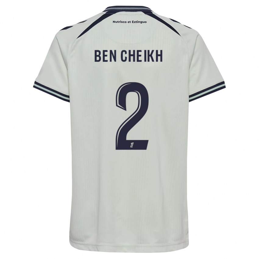 נשים Ayman Ben Cheikh #2 כחול חצות לבן הרחק ג'רזי 2026/27 חולצה קצרה