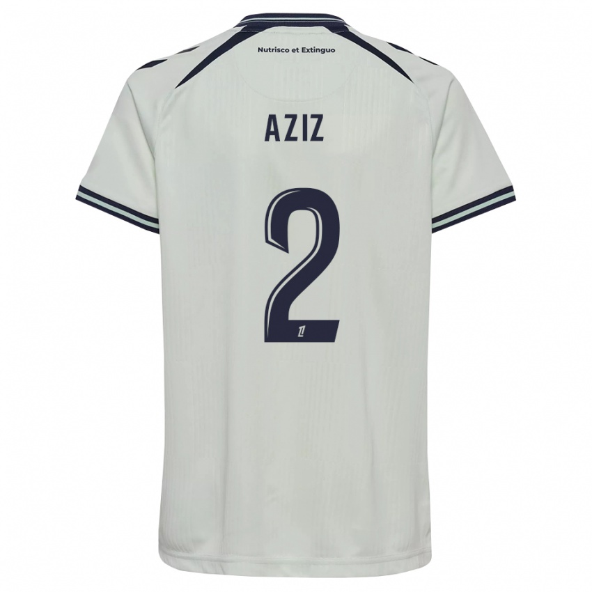 נשים Hayman Aziz #2 כחול חצות לבן הרחק ג'רזי 2026/27 חולצה קצרה