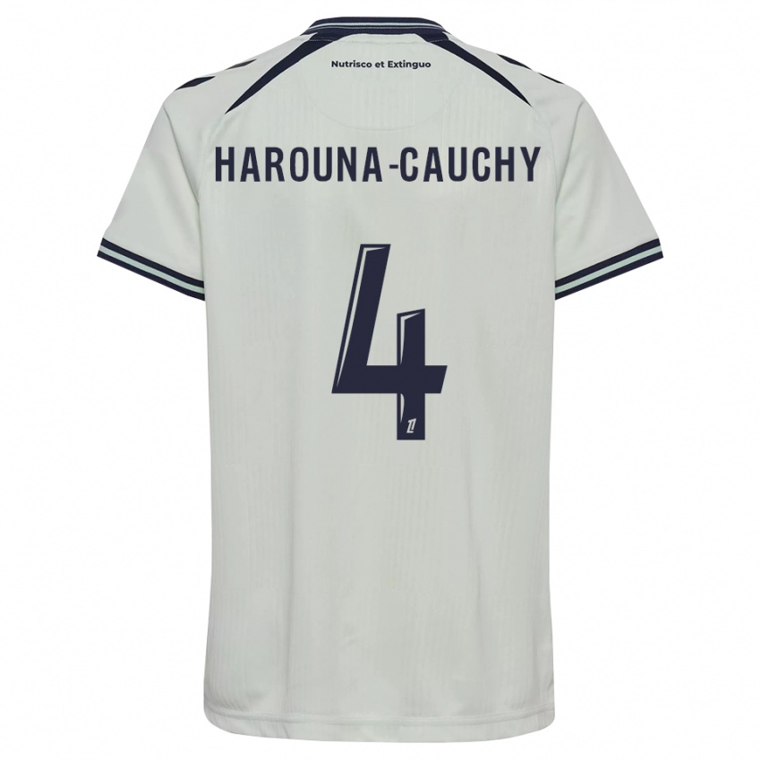 נשים Yllian Harouna-Cauchy #4 כחול חצות לבן הרחק ג'רזי 2026/27 חולצה קצרה