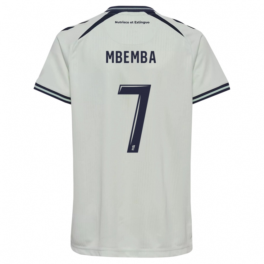 נשים Abdallah Mbemba #7 כחול חצות לבן הרחק ג'רזי 2026/27 חולצה קצרה