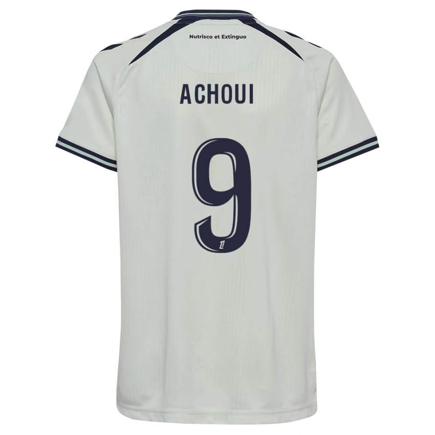 נשים Djibril Achoui #9 כחול חצות לבן הרחק ג'רזי 2026/27 חולצה קצרה