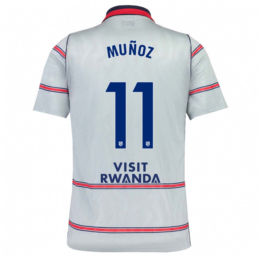 נשים Dani Muñoz #11 אפור אדום כחול צי ג'רזי קיט שלישי 2026/27 חולצה קצרה