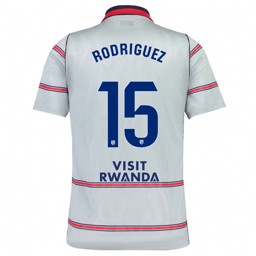 נשים Cinta Rodríguez #15 אפור אדום כחול צי ג'רזי קיט שלישי 2026/27 חולצה קצרה