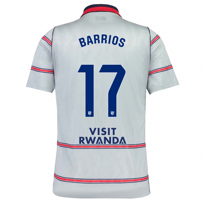 נשים Jesus Barrios #17 אפור אדום כחול צי ג'רזי קיט שלישי 2026/27 חולצה קצרה