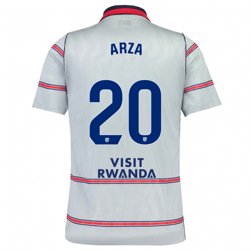 נשים David Arza #20 אפור אדום כחול צי ג'רזי קיט שלישי 2026/27 חולצה קצרה