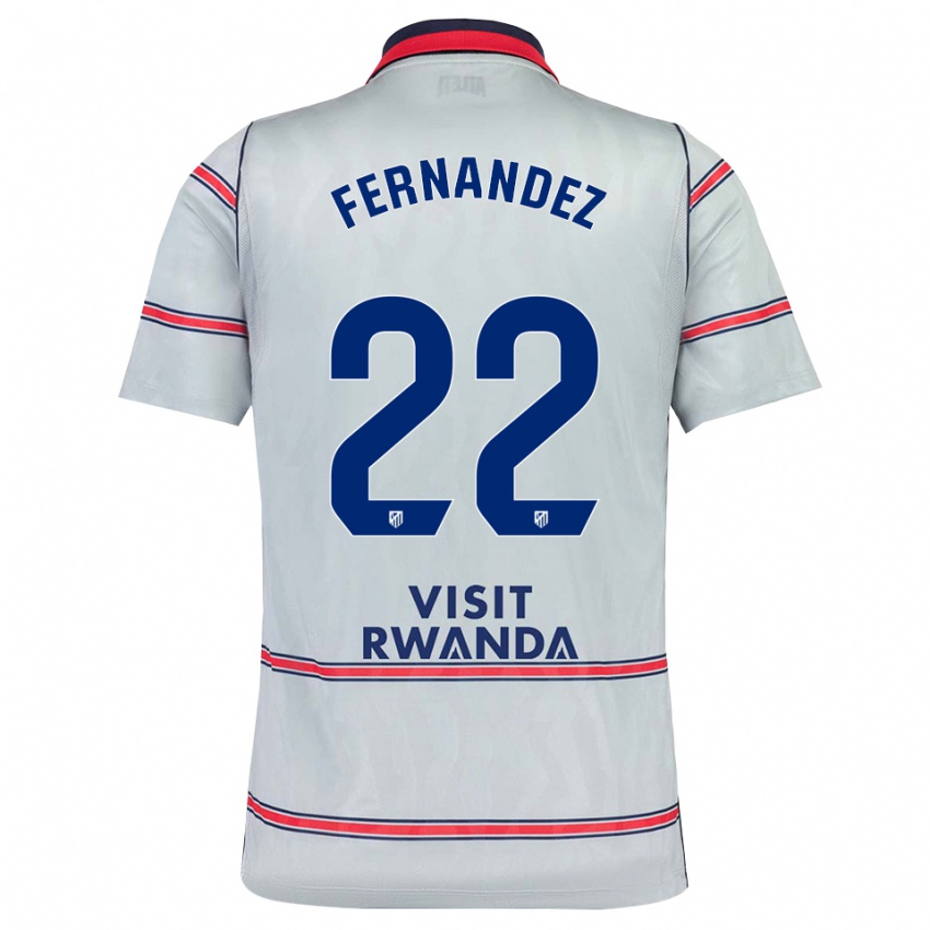 נשים David Fernández #22 אפור אדום כחול צי ג'רזי קיט שלישי 2026/27 חולצה קצרה