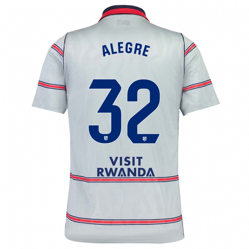 נשים Juan Alegre #32 אפור אדום כחול צי ג'רזי קיט שלישי 2026/27 חולצה קצרה