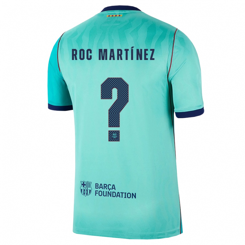נשים Roc Martínez #0 אקווה טורקיז מלכותי כחול ג'רזי קיט שלישי 2026/27 חולצה קצרה