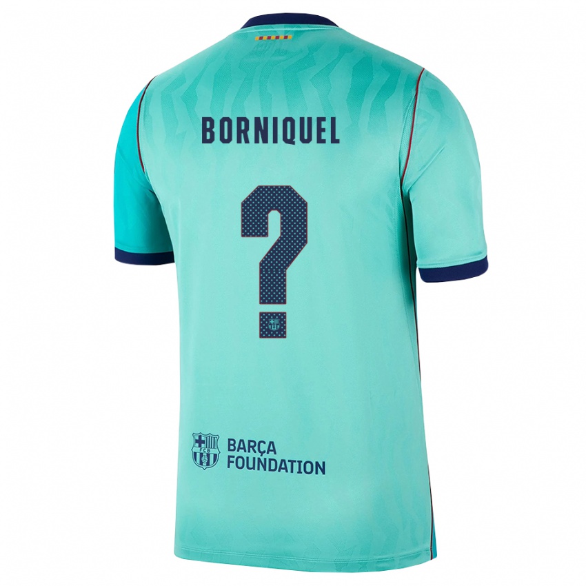 נשים Samu Borniquel #0 אקווה טורקיז מלכותי כחול ג'רזי קיט שלישי 2026/27 חולצה קצרה