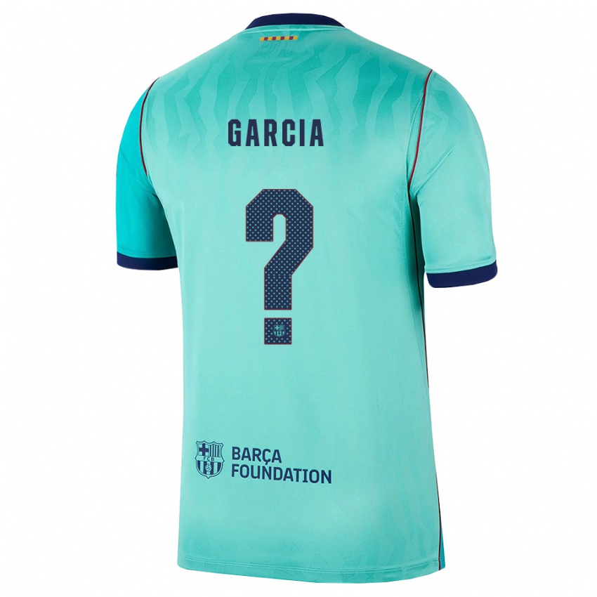 נשים Iker Garcia #0 אקווה טורקיז מלכותי כחול ג'רזי קיט שלישי 2026/27 חולצה קצרה