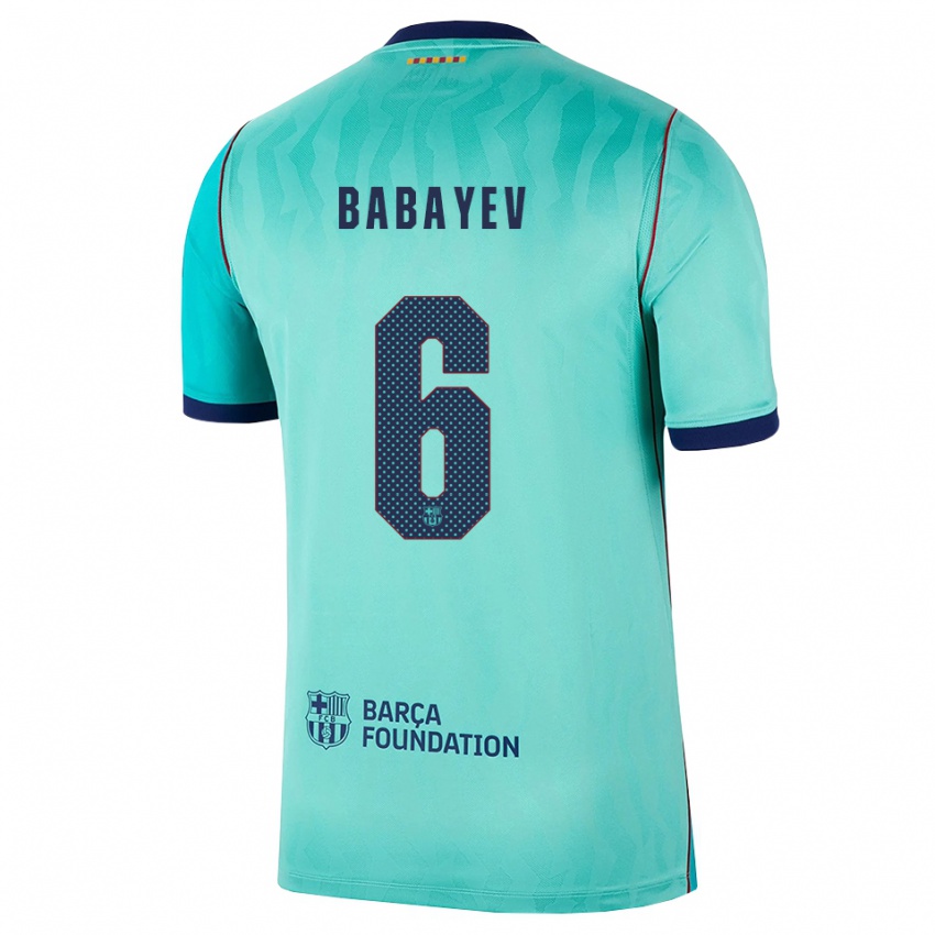 נשים Ibrahim Babayev #6 אקווה טורקיז מלכותי כחול ג'רזי קיט שלישי 2026/27 חולצה קצרה