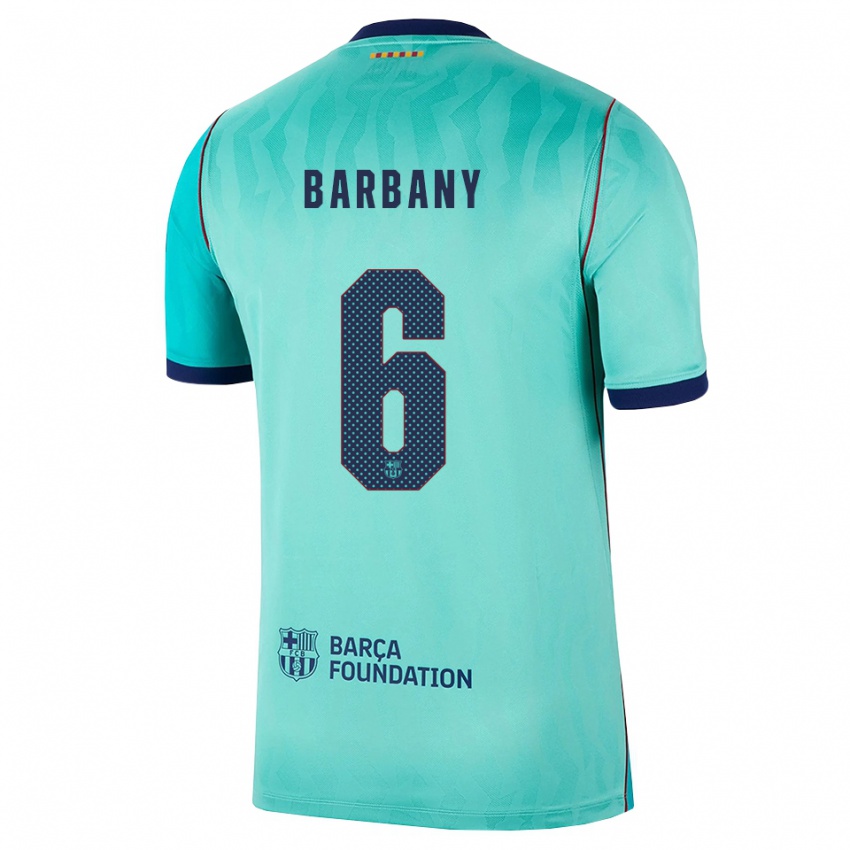 נשים Víctor Barbany #6 אקווה טורקיז מלכותי כחול ג'רזי קיט שלישי 2026/27 חולצה קצרה