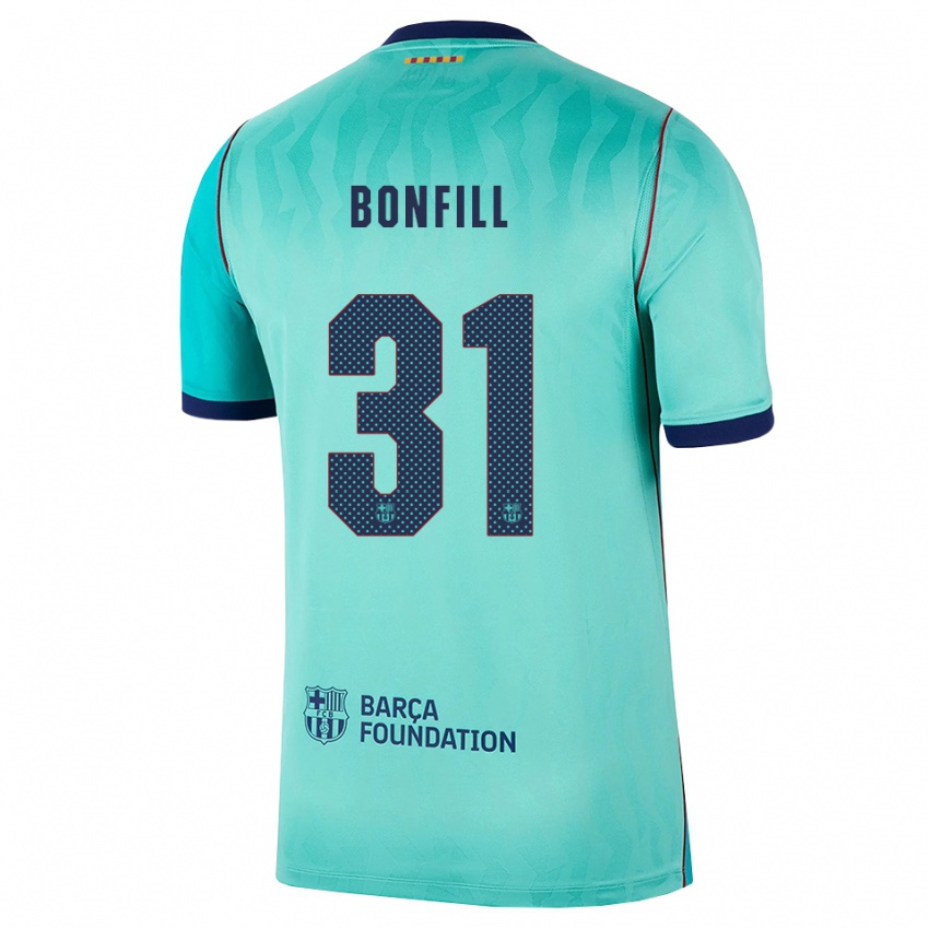 נשים Max Bonfill #31 אקווה טורקיז מלכותי כחול ג'רזי קיט שלישי 2026/27 חולצה קצרה