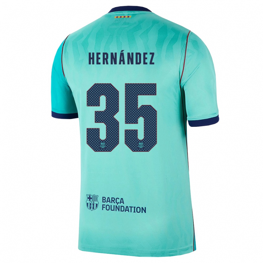 נשים Joni Hernández #35 אקווה טורקיז מלכותי כחול ג'רזי קיט שלישי 2026/27 חולצה קצרה