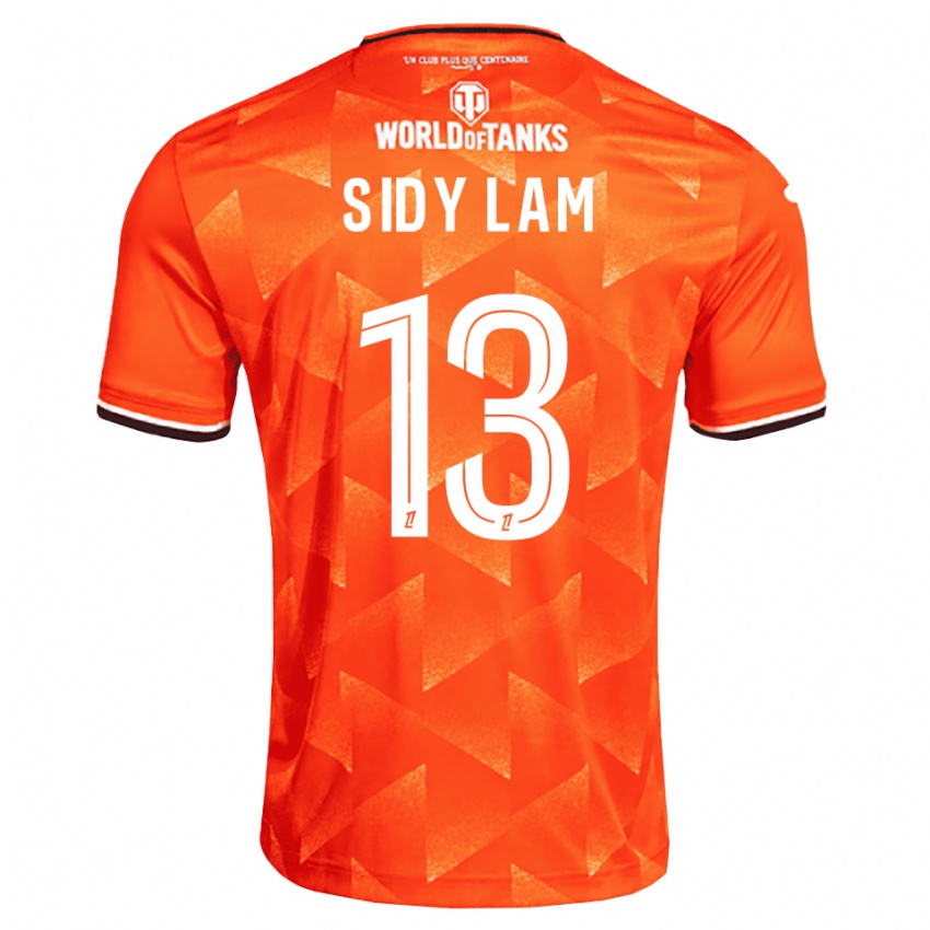 ילדים Tapsirou Sidy Lam #13 כתום לבן שחור ג'רזי ביתית 2026/27 חולצה קצרה