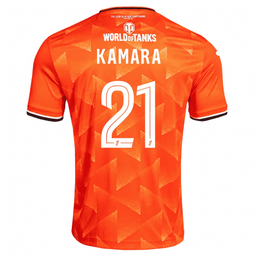 ילדים בינגורו קמארה #21 כתום לבן שחור ג'רזי ביתית 2026/27 חולצה קצרה