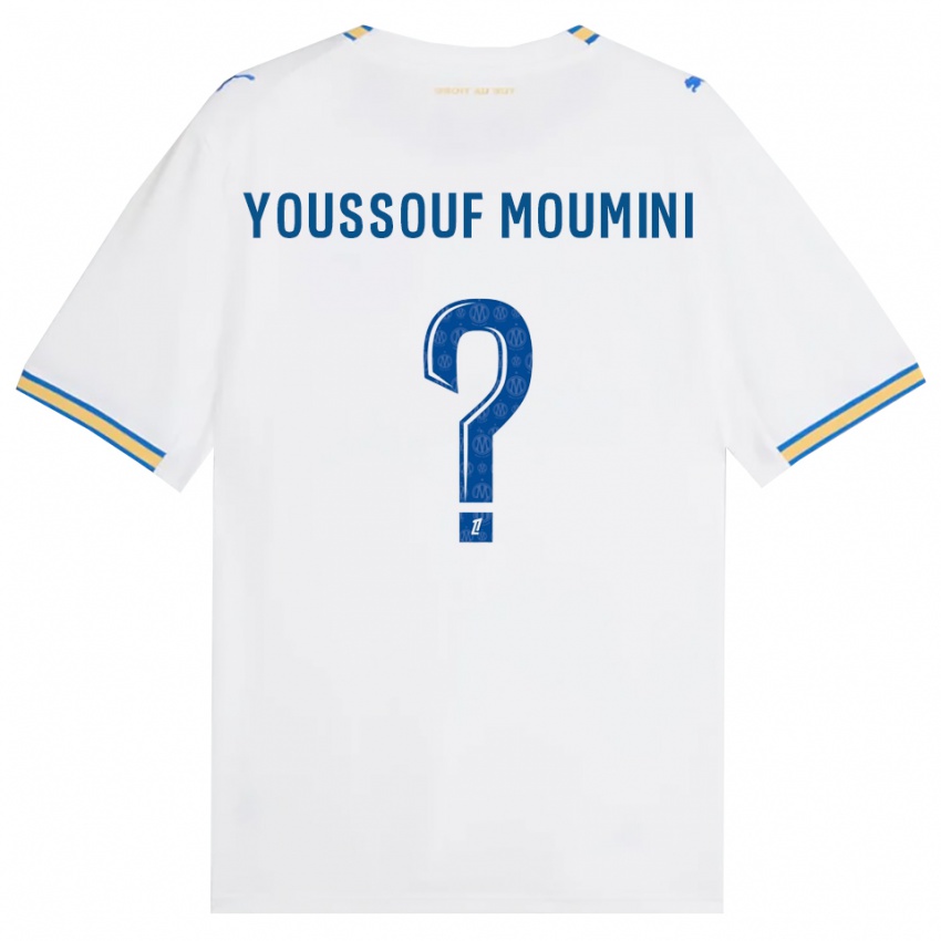 ילדים Yakine Youssouf Moumini #0 כחול דודג' לבן ג'רזי ביתית 2026/27 חולצה קצרה