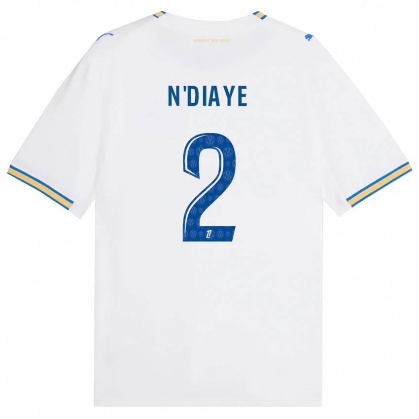 ילדים Osmane N'diaye #2 כחול דודג' לבן ג'רזי ביתית 2026/27 חולצה קצרה