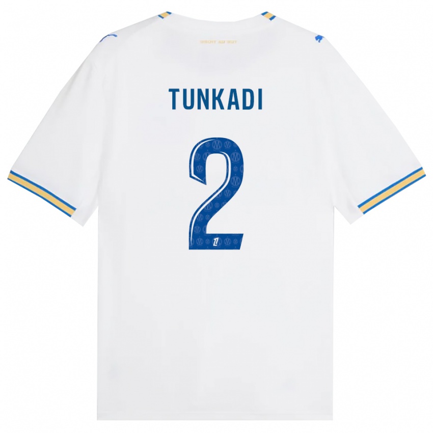 ילדים Alexandre Tunkadi #2 כחול דודג' לבן ג'רזי ביתית 2026/27 חולצה קצרה