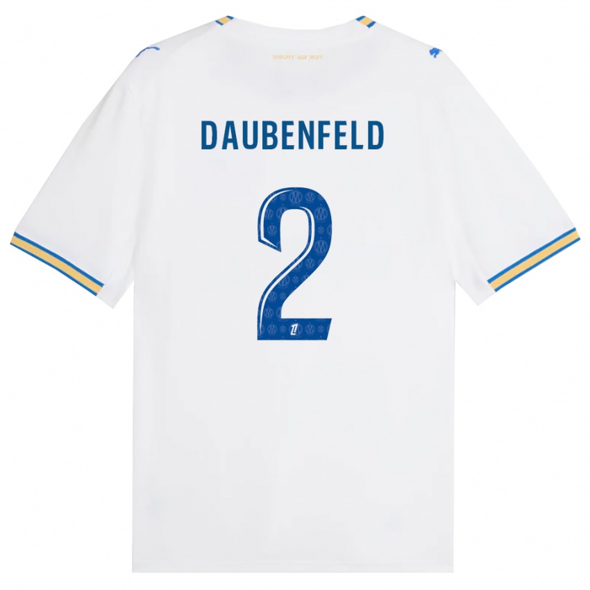 ילדים Lucas Daubenfeld #2 כחול דודג' לבן ג'רזי ביתית 2026/27 חולצה קצרה