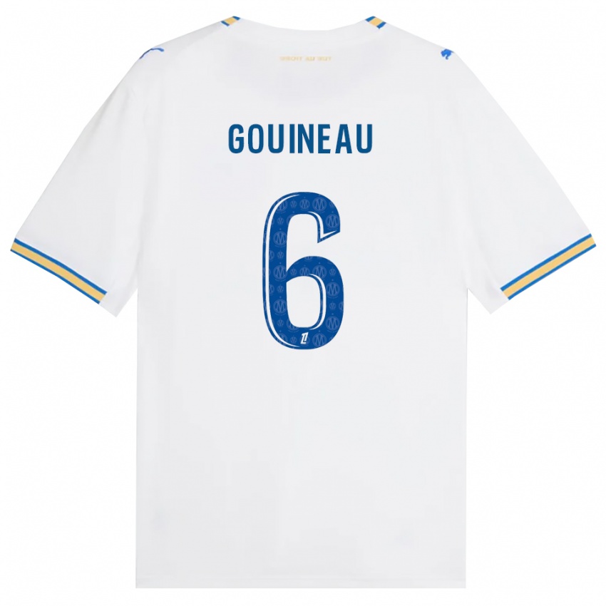 ילדים Coline Gouineau #6 כחול דודג' לבן ג'רזי ביתית 2026/27 חולצה קצרה