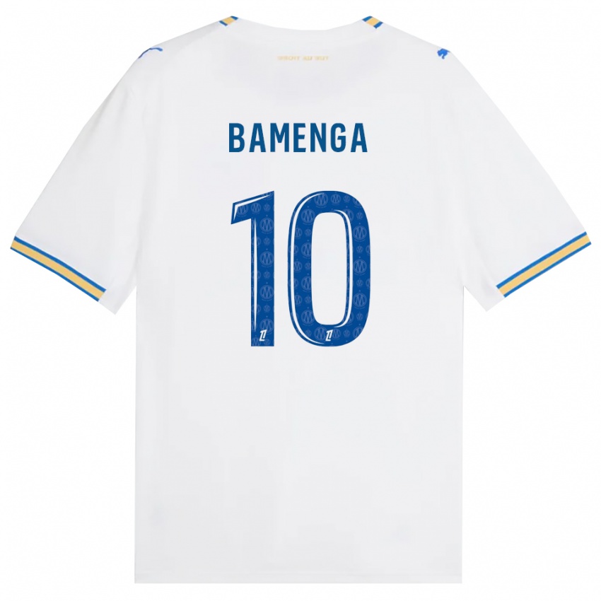 ילדים Naomie Bamenga #10 כחול דודג' לבן ג'רזי ביתית 2026/27 חולצה קצרה