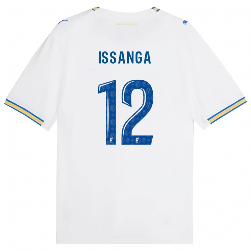 ילדים Alexandre Issanga #12 כחול דודג' לבן ג'רזי ביתית 2026/27 חולצה קצרה