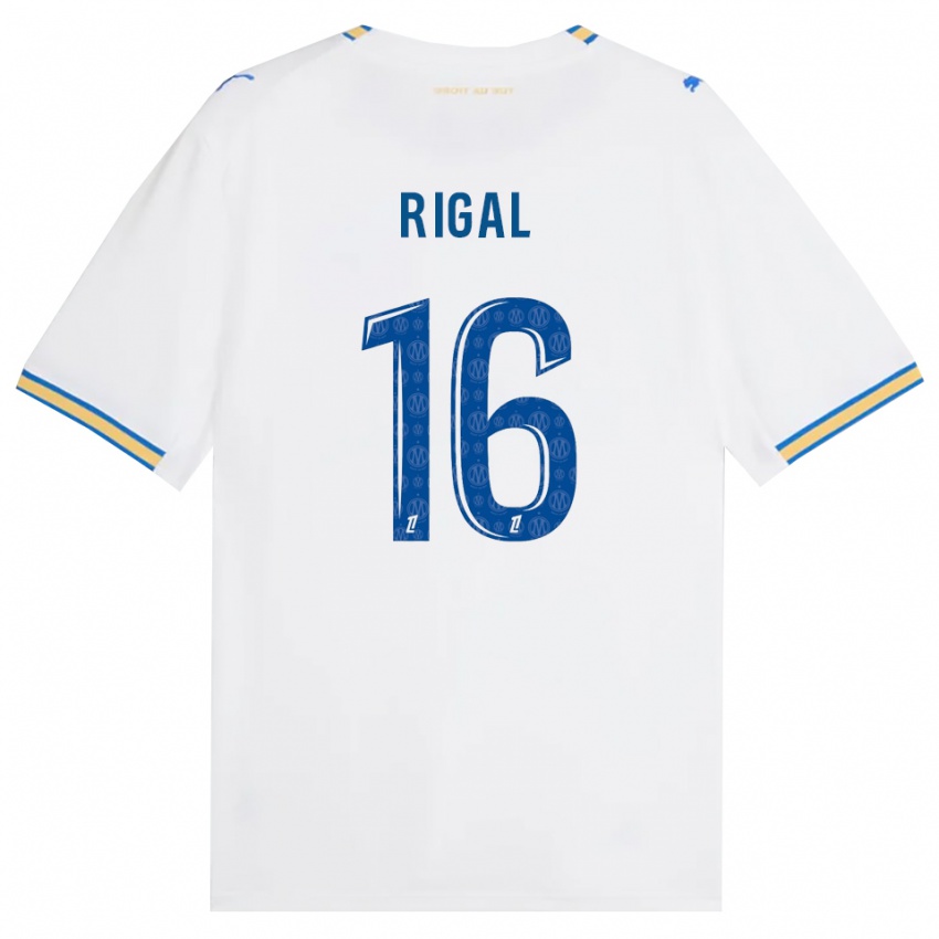 ילדים Pablo Rigal #16 כחול דודג' לבן ג'רזי ביתית 2026/27 חולצה קצרה