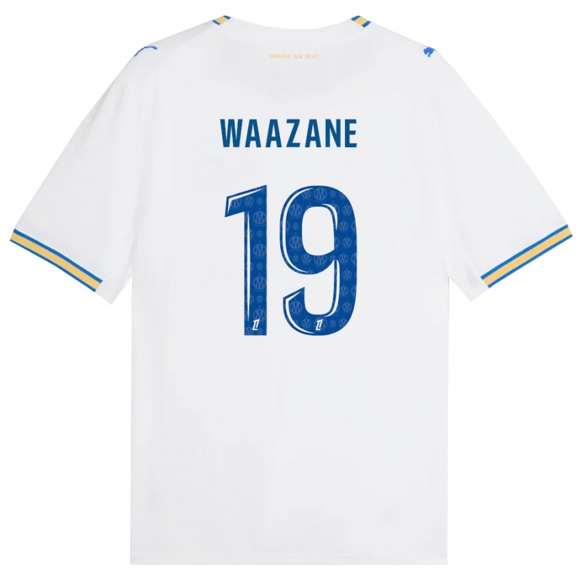 ילדים Jassim Waazane #19 כחול דודג' לבן ג'רזי ביתית 2026/27 חולצה קצרה