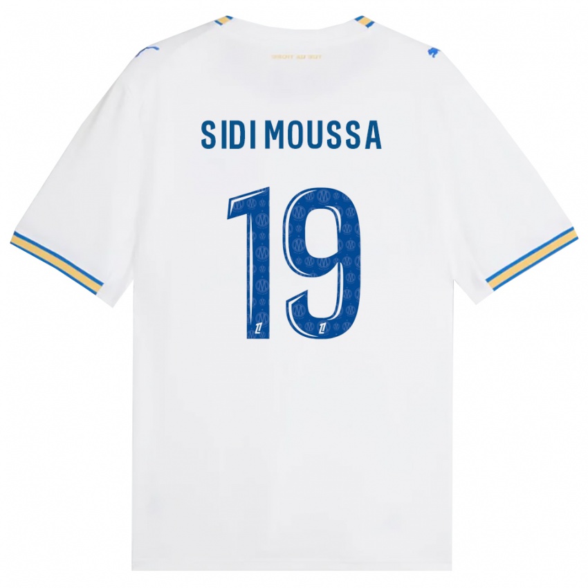 ילדים Salima Sidi Moussa #19 כחול דודג' לבן ג'רזי ביתית 2026/27 חולצה קצרה