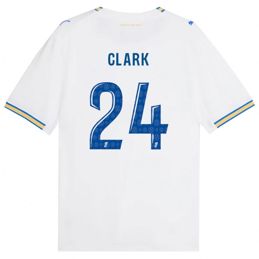 ילדים Ashley Clark #24 כחול דודג' לבן ג'רזי ביתית 2026/27 חולצה קצרה