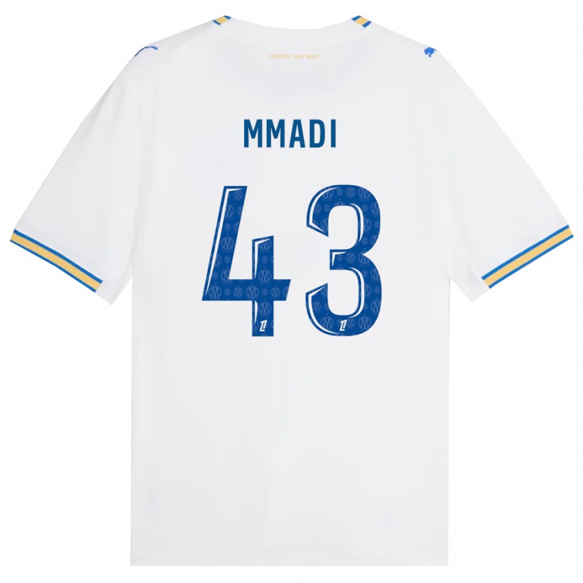ילדים Tadjidine Mmadi #43 כחול דודג' לבן ג'רזי ביתית 2026/27 חולצה קצרה