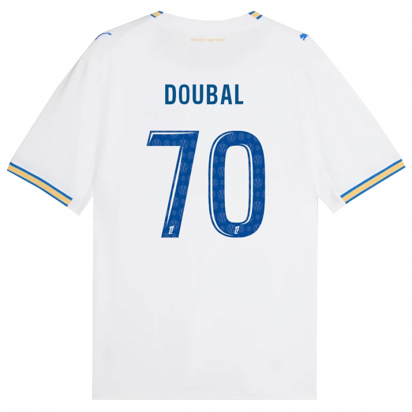 ילדים Anis Doubal #70 כחול דודג' לבן ג'רזי ביתית 2026/27 חולצה קצרה