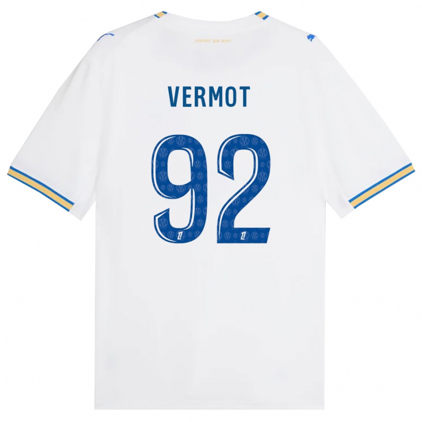 ילדים תיאו ורמו #92 כחול דודג' לבן ג'רזי ביתית 2026/27 חולצה קצרה