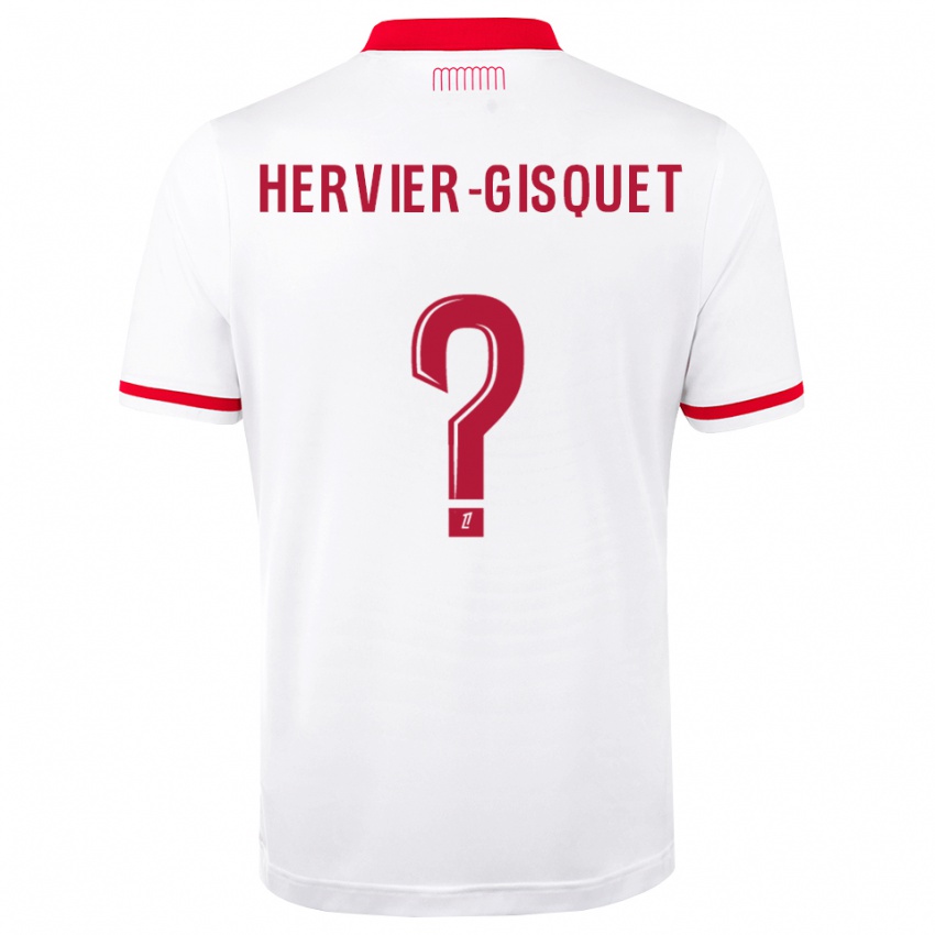 ילדים Théo Hervier-Gisquet #0 אדום לבן ג'רזי ביתית 2026/27 חולצה קצרה