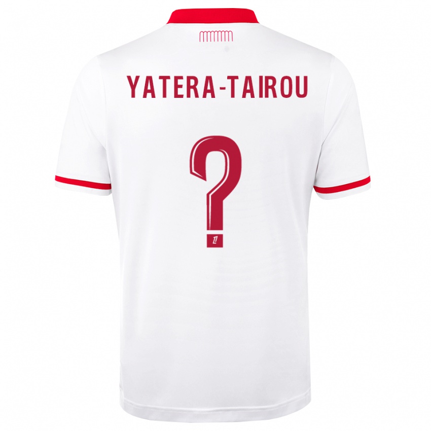 ילדים Lassana Yatera-Tairou #0 אדום לבן ג'רזי ביתית 2026/27 חולצה קצרה