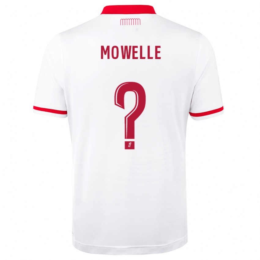 ילדים Jean-Daniel Mowelle #0 אדום לבן ג'רזי ביתית 2026/27 חולצה קצרה