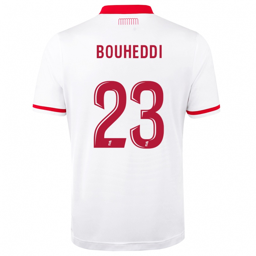 ילדים Akim Bouheddi #23 אדום לבן ג'רזי ביתית 2026/27 חולצה קצרה