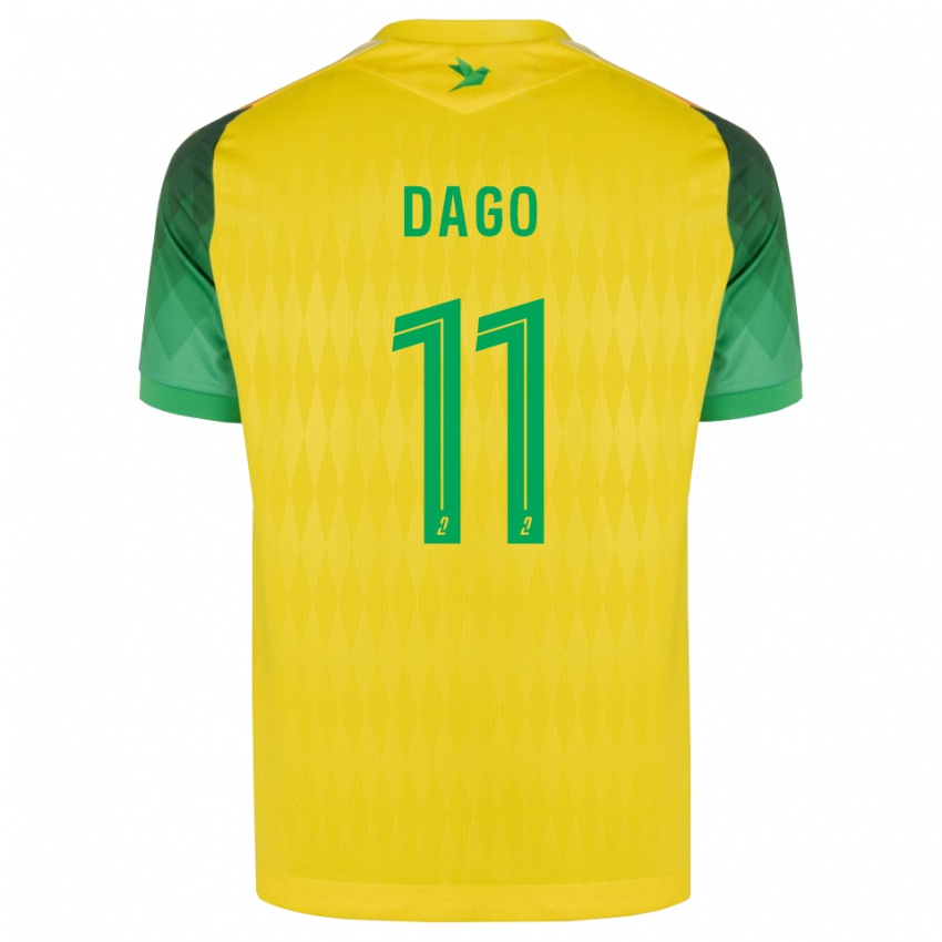 ילדים Joshua Dago #11 ירוק צהוב אדום ג'רזי ביתית 2026/27 חולצה קצרה