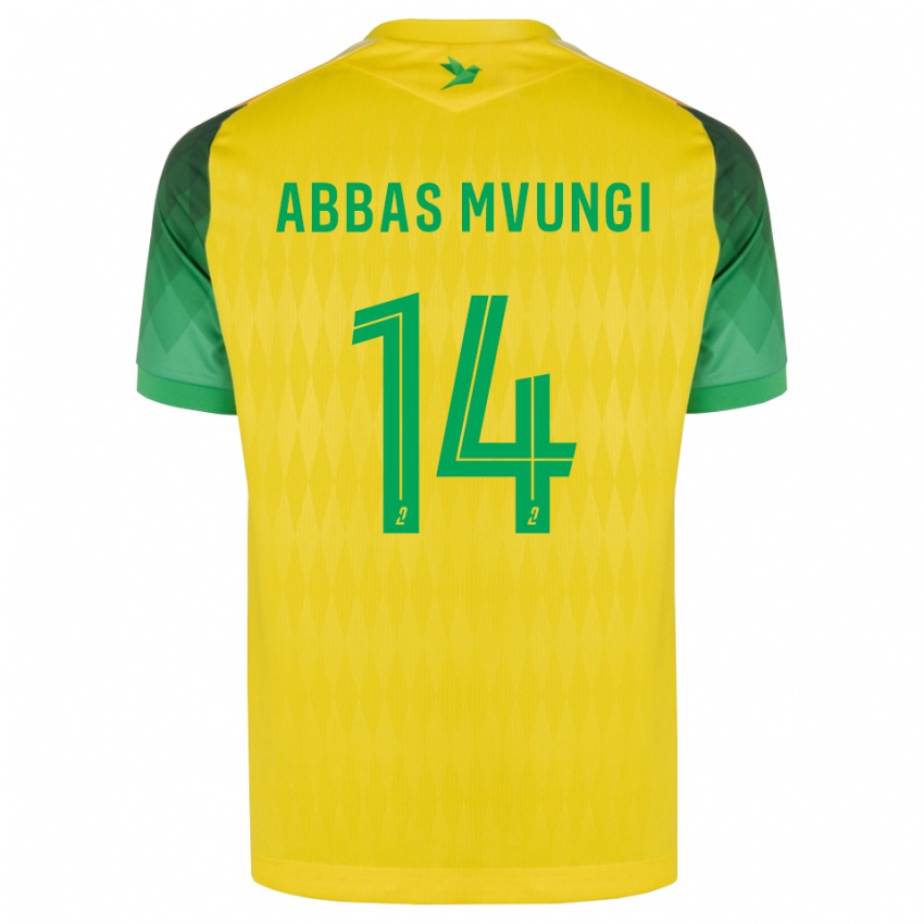 ילדים Omar Abbas Mvungi #14 ירוק צהוב אדום ג'רזי ביתית 2026/27 חולצה קצרה