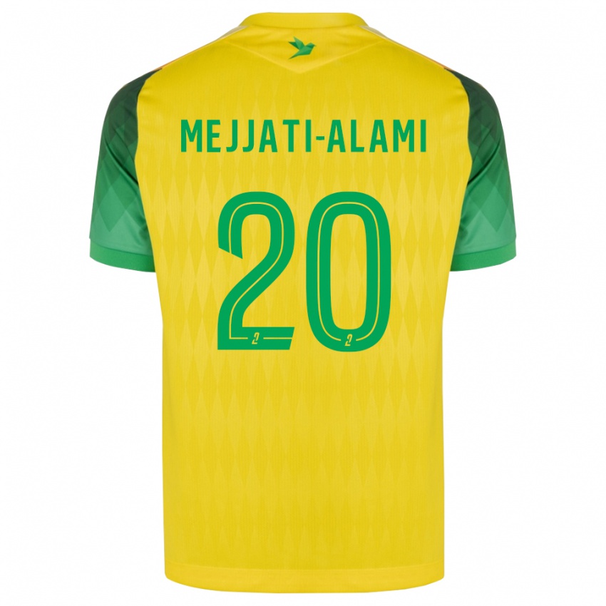 ילדים Maxime Mejjati-Alami #20 ירוק צהוב אדום ג'רזי ביתית 2026/27 חולצה קצרה