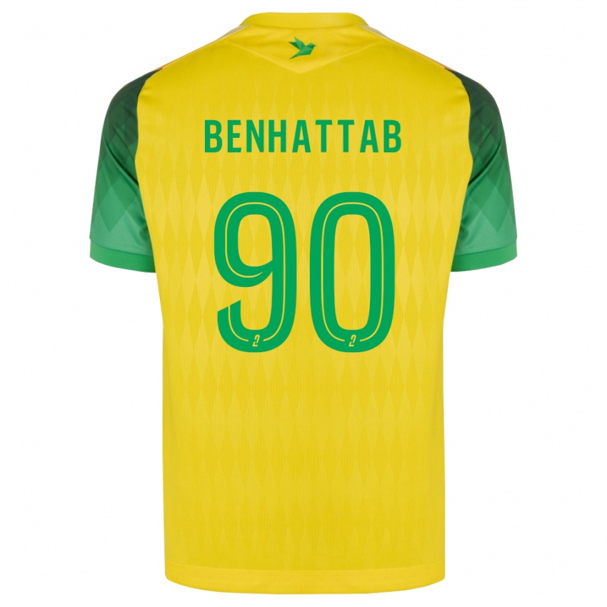 ילדים Yassine Benhattab #90 ירוק צהוב אדום ג'רזי ביתית 2026/27 חולצה קצרה